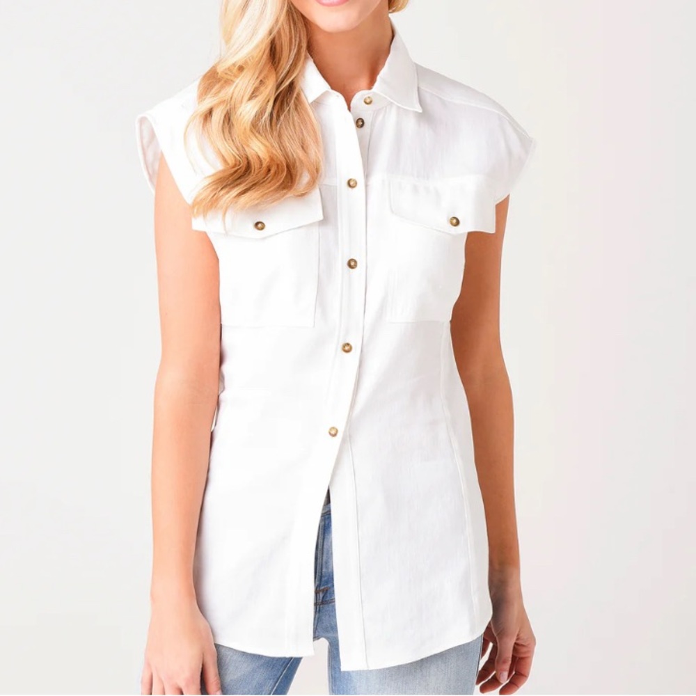 Frame Women’s Cutaway Arie Sleeveless Top